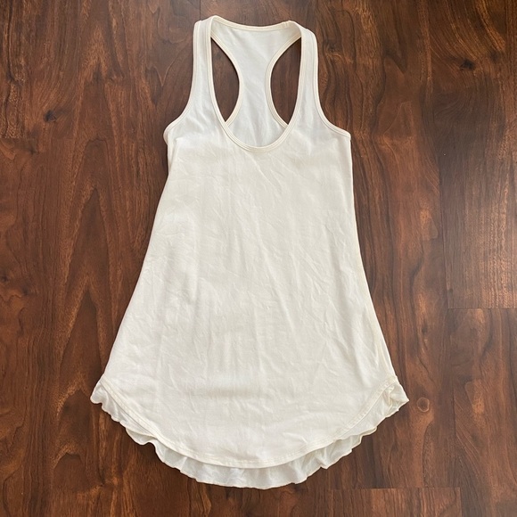 lululemon athletica Tops - Lululemon Cool Racerback Ruffled Up Ivory Size 2